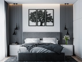 drevko Viacdielny drevený obraz Strom Rozmer obrazu: 30 x 44,5 cm, Farba dekorácie: Čierna