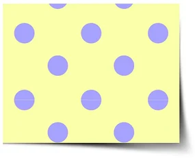 Sablio Plagát Fialové bodky - 60x40 cm