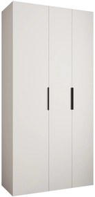 Šatníková skriňa 120 cm Carmela 40-4 (biela + čierna). Akcia -19%. Vlastná spoľahlivá doprava až k Vám domov. 1126641