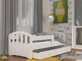 Detská posteľ so zásuvkou HAPPY - 180x80 cm - biela