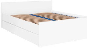 Manželská posteľ 140x200 cm Cortez C 14 (biela) (s roštom). Akcia -21%. Vlastná spoľahlivá doprava až k Vám domov. 1123730