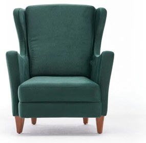 Zelené kreslo ušiak Lola Brejer – Artie