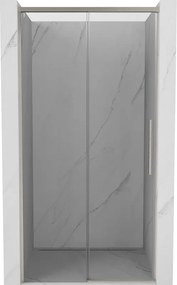 Mexen Rox, posuvné sprchové dvere 135 cm, 8mm číre sklo, oceľový profil, 8C2-135-000-97-00