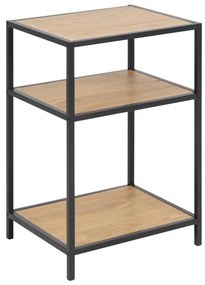 Nočný stolík SARON dub/čierna