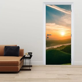 Fototapeta na dvere - Východ slnka nad morom (95x205cm)