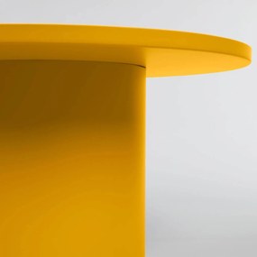 Okrúhly odkladací stolík charu ø 72 cm žltý MUZZA