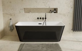 Besco Akrylátová voľne stojaca vaňa Varya BW Matt 170x80 BESCO-Typ výpuste: Click-Clack s prepadom, grafit, BESCO-Rozmery: 170x80, BESCO-Farba: Biela…