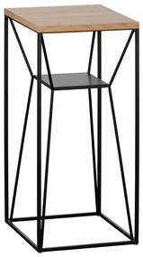 Eglo 424013 - Odkladací stolík OTAWARA 65,5x30,5 cm čierna/hnedá 424013