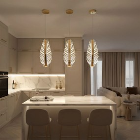 Toolight Toolight, LED stropné svietidlo, 8W, 4000K, 1000lm, G141-CP, zlatá, OSW-02610