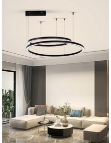 Immax NEO 07216L - LED Stmievateľný luster FINO 93W/230V 60/80cm čierna Tuya+DO