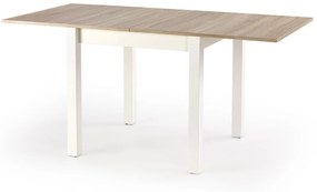 Rozkladací jedálenský stôl Gracjan - dub sonoma / biela