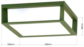 Orion - Vonkajšie svietidlo HENRY 2xE27/15W/230V IP44 zelené
