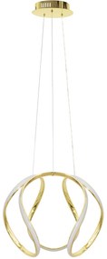 Toolight Toolight, LED závesné svietidlo + diaľkový ovládač 60W APP386-CP, zlatá, OSW-06902