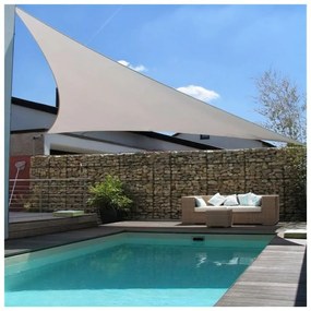 ModernHome Vodeodolná slnečná plachta 4x4x4m ModernHome - šedá