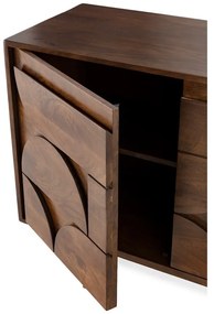 Hnedá komoda z mangového dreva 145x76x40 cm Trisha – MOME