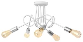 Prisadený luster OXFORD 5xE27/15W/230V biela