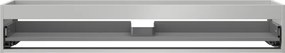 Mexen Box-A, závesná skrinka, 140 cm, 1 zásuvka, sivá matná, 91AX0-1400-235-1-62