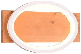 LED stmievateľné nástenné svietidlo v bielo-prírodnej farbe Barca – Trio