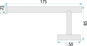 Rea Modern, držiak na toaletný papier, 6611, zlatá matná, REA-98018