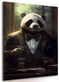 Obraz zvierací gangster panda - 40x60