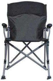 Skladacia kempingová stolička čierna