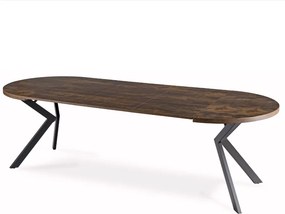 Rozkladací stôl LUKAS 100-250 cm rustikálny dub/čierny