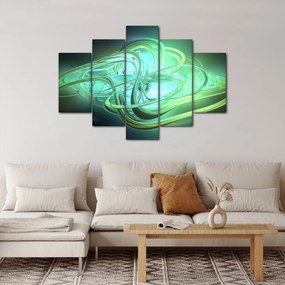 Obraz zelenej abstrakcie (150x105 cm)