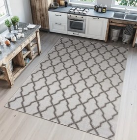 Béžový koberec na terasu s krásnym vzorom Šírka: 80 cm | Dĺžka: 150 cm