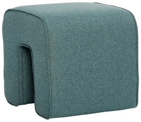 Tyrkysovomodrý puf Hübsch Sculpture