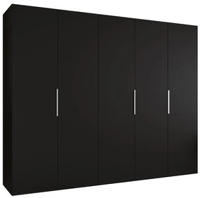 Skriňa Marbella I 250 čierna/strieborný