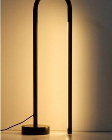 Čierna LED stojacia lampa (výška 60 cm) Bow – Kave Home