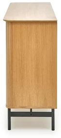 Nízka komoda Smart KM-1 167 cm dub přírodní/čierna