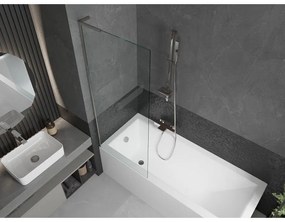 Mexen Next L, 1-krídlová vaňová zástena 70 x 150 cm, 6mm číre sklo, chrómový profil, 895-070-000-03-00-01