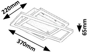 Rabalux 71380 - LED stropné svietidlo ELLINOR LED/24W/230V 3000K