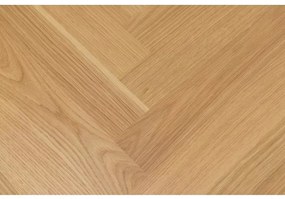 Jídelní rozkládací stůl Georgetown 120/198 cm z masivu dub přírodní/černý