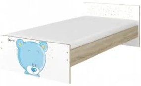 Raj posteli Detská posteľ " Modrý Medvedík "  MAX biela
