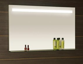 Sapho Sapho, BRETO LED podsvietené zrkadlo, sklenená polica, 1200x608mm, BT120