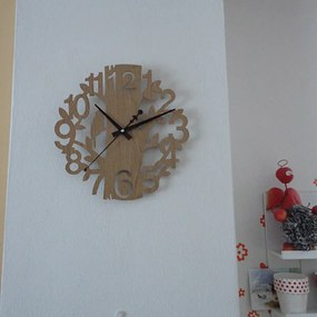 Drevené hodiny vták I SENTOP HDFK PR0162