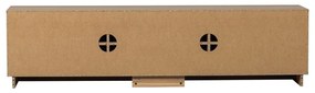 TV stolík z dubového dreva v prírodnej farbe 200x52x45 cm Zuma – WOOOD