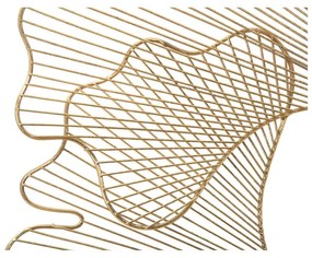 Kovová nástenná dekorácia 79x68 cm Leaf – Mauro Ferretti