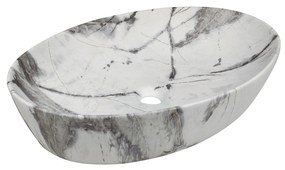 Invena Kafe, umývadlo na dosku 620x420x140 mm, imitácia kameňa-béžová matná, INV-CE-62-721-C