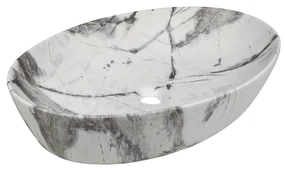 Invena Kafe, umývadlo na dosku 620x420x140 mm, imitácia kameňa-béžová matná, INV-CE-62-721-C