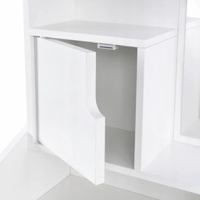 Kozmetický toaletný stolík so zrkadlom a zásuvkami