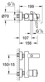 GROHE 32211001 - Vaňová batéria CONCETTO DN 15 lesklý chróm