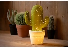 Lucide 13513/01/33 - Stolná lampa CACTUS 1xE14/25W/230V zelená