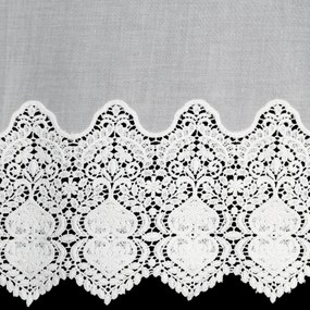 KRÁTKA ZÁCLONA NA PÁSKE SOLA 150X70 CM BIELA