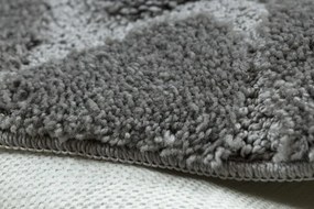 Kúpeľňový koberček SUPREME STONES kamienky, sivý kruh