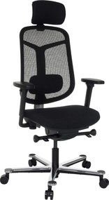 XXXLutz OTOČNÁ STOLIČKA, sieťovina, čierna MID.YOU - Online Only kancelárie - 001918034202