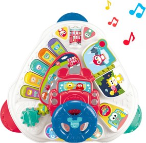 LEAN Toys Interaktívny vzdelávací stôl s volantom Trojuholníkový farebný