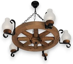 Brilagi - Luster na reťazi ROATA 5xE14/40W/230V buk